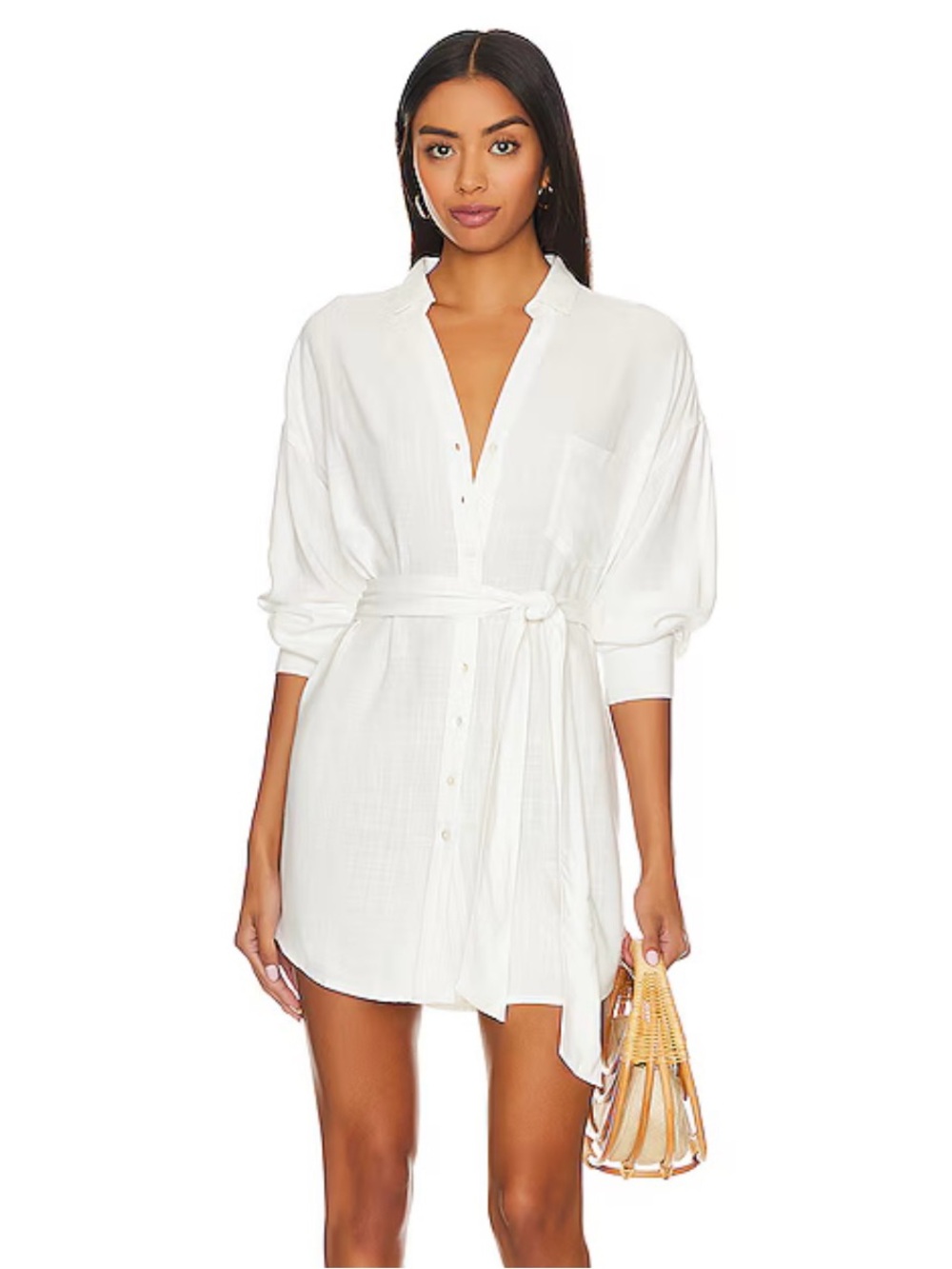 l*space Button-Up Swim Coverup